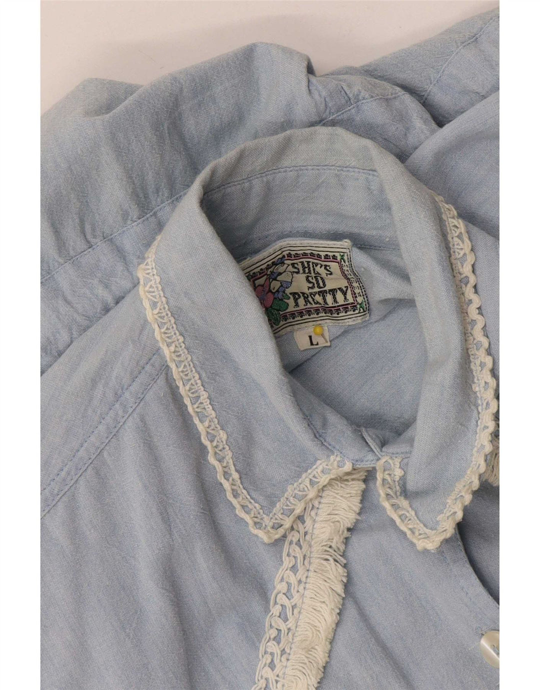 Vintage mujer sin mangas playsuit Reino Unido 16 azul grande