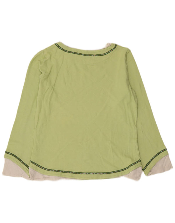 Fila Top Mujer Manga Larga ES 40 XL Algodón Color Block Verde