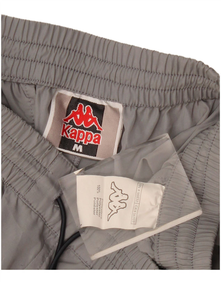 Pantalones Cortos Deportivos Kappa Hombre Poliéster Gris Medio