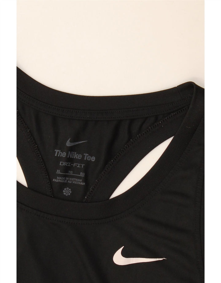NIKE Hombre Dri Fit Chaleco Top XL Negro