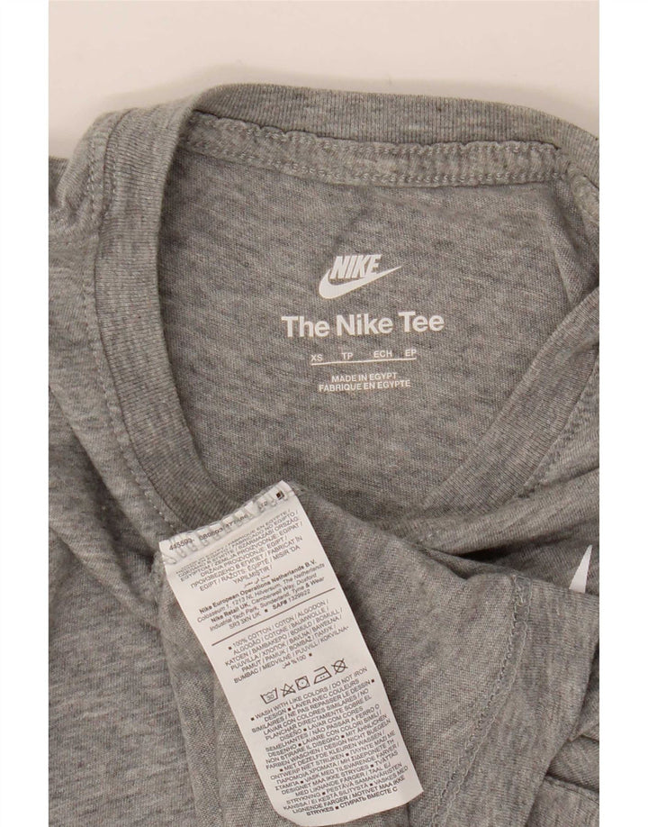 Nike Camiseta gráfica para hombre Top XS Gris Algodón