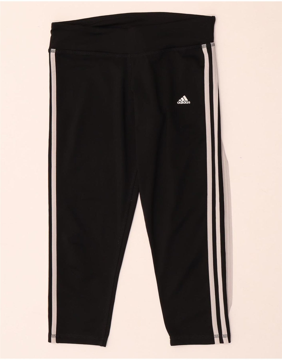 Adidas Mujer Climalite Capri Leggings Reino Unido 12/14 Mediano Negro Poliéster