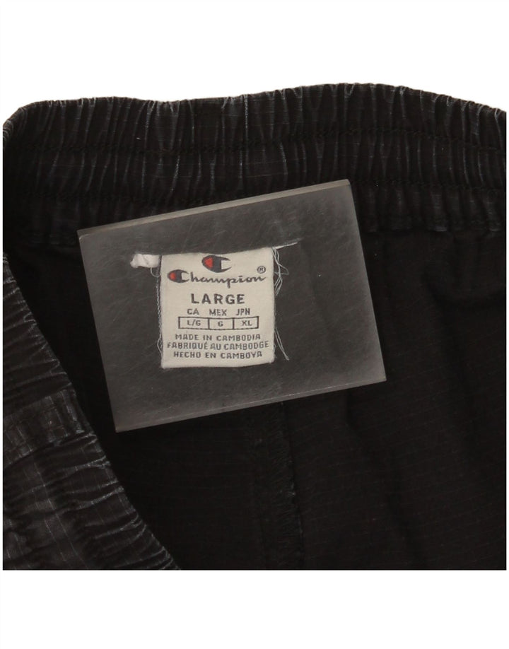 Champion - Pantalones cargo para hombre, talla grande, W34 L28, color negro