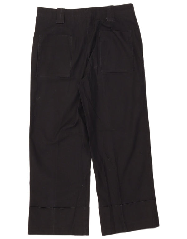 Zara Mujer Pantalones Cortos Medianos W28 L24 Algodón Negro