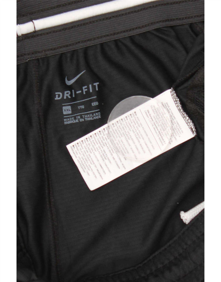 Nike Dri Fit Graphic - Pantalones cortos deportivos para hombre, talla 2XL, poliéster negro