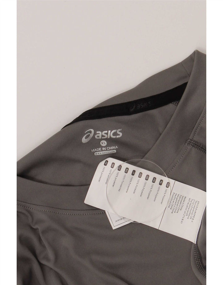 Asics Camiseta Gráfica Hombre Top XL Gris Poliéster Deportes