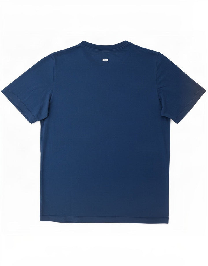 Camiseta Nike Hombre Top Grande Azul Algodón
