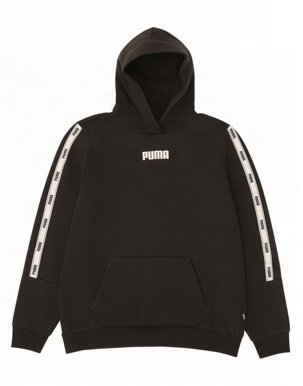 Puma - Sudadera con capucha para mujer, talla grande, color negro, algodón