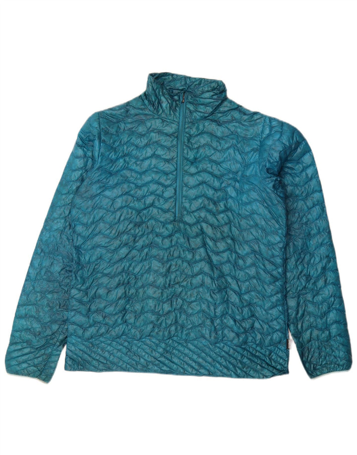 Patagonia Mujer Jersey Chaqueta Acolchada UK 12 Medio Azul Sintético