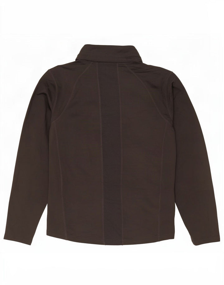 Camiseta de manga larga con cuello y cremallera IsoCool para hombre de Mountain Warehouse Gris medio