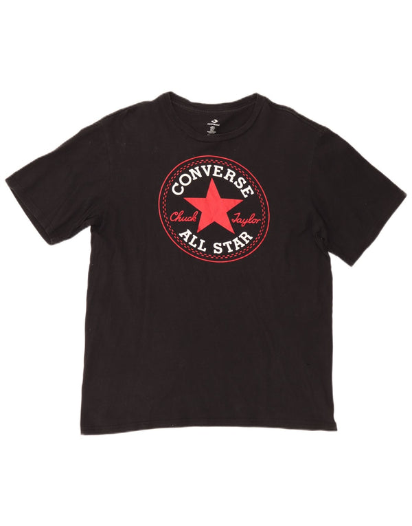 Converse Chuck Taylor Graphic Camiseta para hombre, talla mediana, color negro