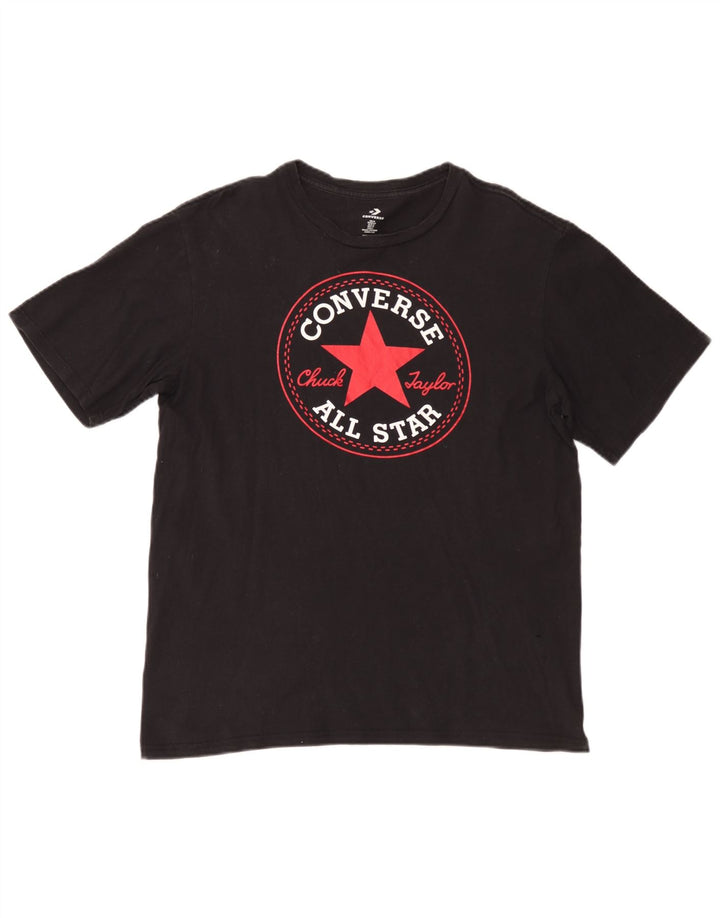 Converse Chuck Taylor Graphic Camiseta para hombre, talla mediana, color negro