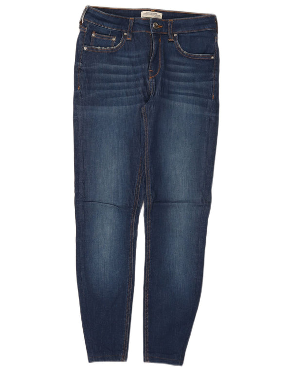 Zara Vaqueros pitillo para mujer EU 34 2XS W24 L25 Algodón azul