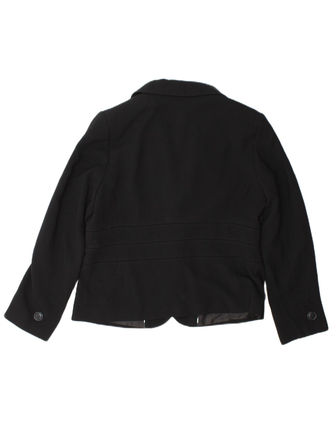 Marks & Spencer Chaqueta tipo blazer de 2 botones para mujer UK 46 Grande Poliéster negro