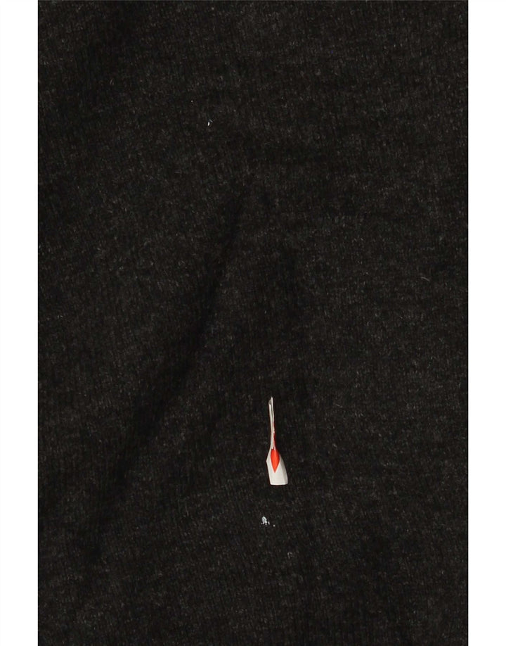 Zara Hombre Jersey Con Cuello En V Jersey De Lana De Cordero Gris Grande