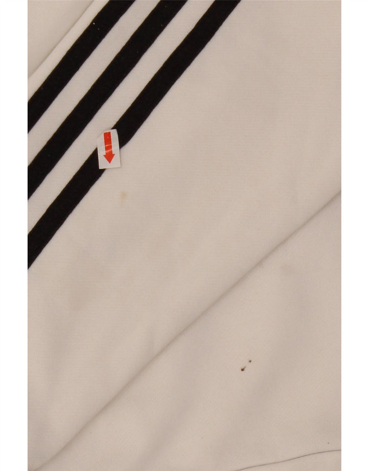 ADIDAS Mujer Climalite Chándal Top Chaqueta Reino Unido 16/18 Grande Blanco