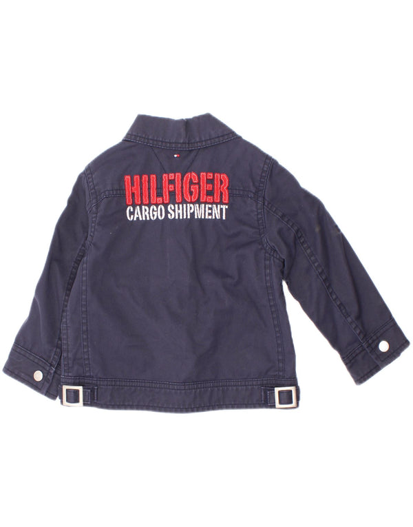 Tommy Hilfiger Chaqueta Bomber con Estampado para Bebés 18-24 Meses Azul Marino