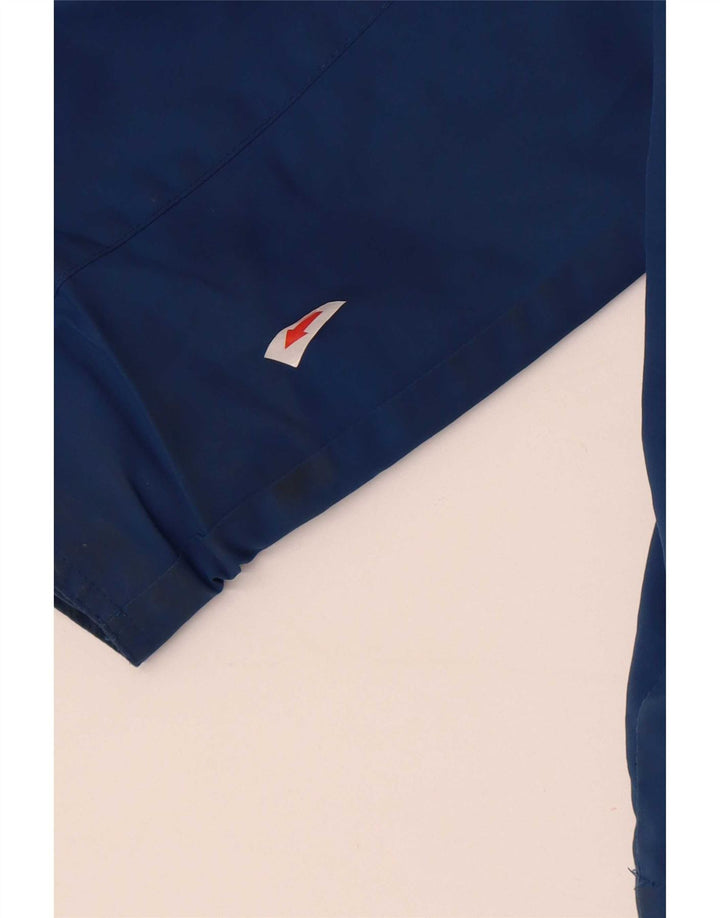 Mountain Essentials Chaqueta impermeable con capucha para hombre UK 46 3XL Nylon azul