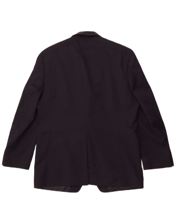 Chaps Chaqueta tipo blazer larga con 2 botones para hombre UK 42 XL Lana azul marino