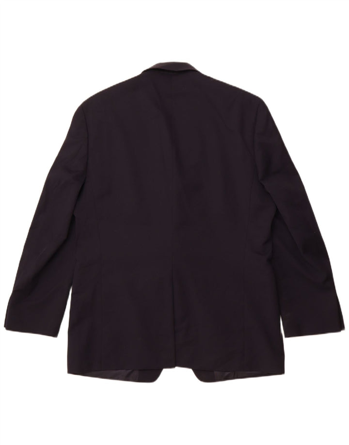 Chaps Chaqueta tipo blazer larga con 2 botones para hombre UK 42 XL Lana azul marino