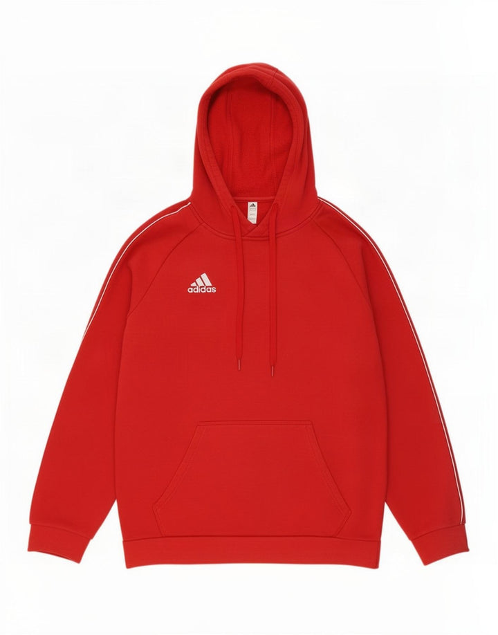 Adidas Hombre Sudadera Con Capucha Jumper Medium Rojo Algodón