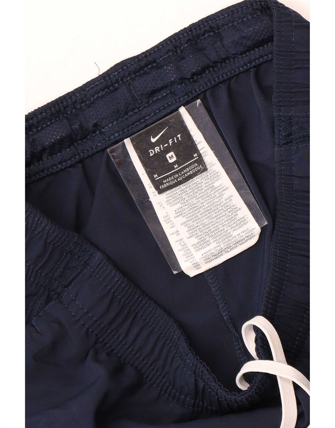 Pantalones cortos deportivos Nike Dri Fit para hombre Poliéster azul marino mediano