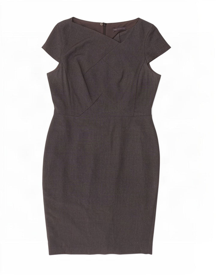Marks & Spencer Vestido tubo para mujer UK 44 Poliéster gris grande