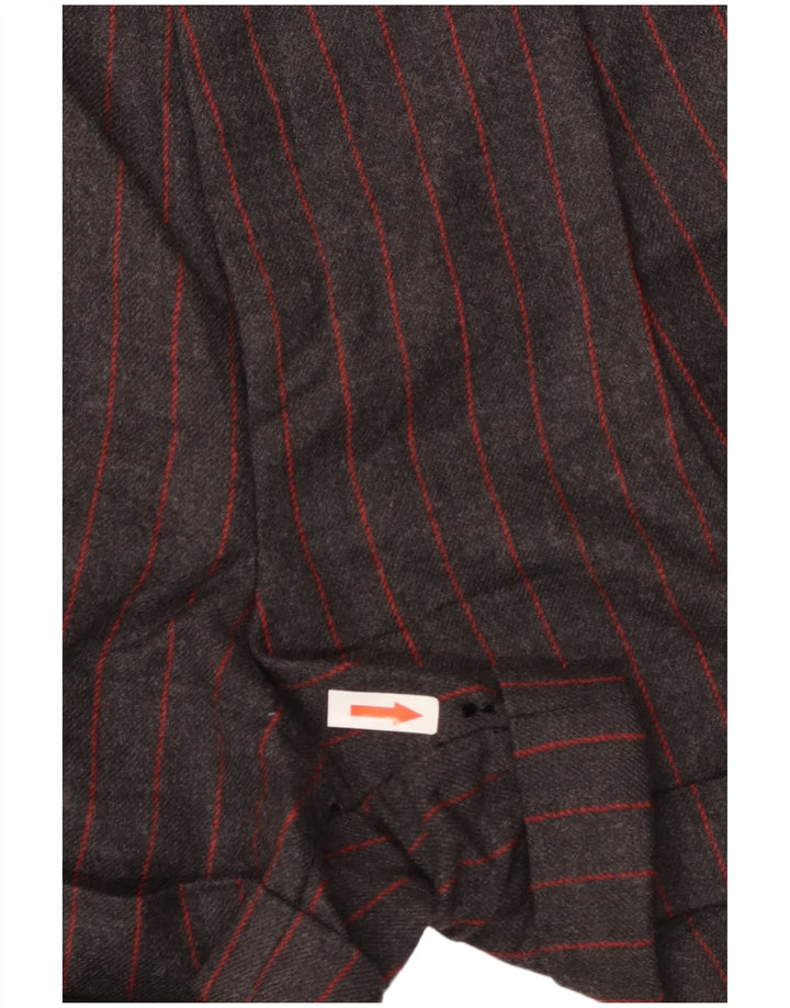 Conjunto de 2 piezas con doble botonadura para mujer Aria UK 14 Medium W26 Lana a rayas grises