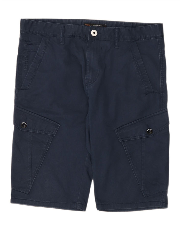 Angelo Litrico Shorts Cargo para Hombre W34 Grande Algodón Azul Marino