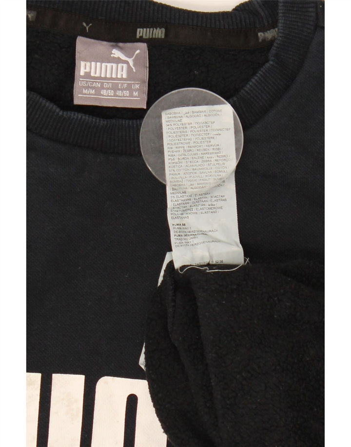 Puma Hombre Sudadera Gráfica Jumper Medium Azul Marino Algodón
