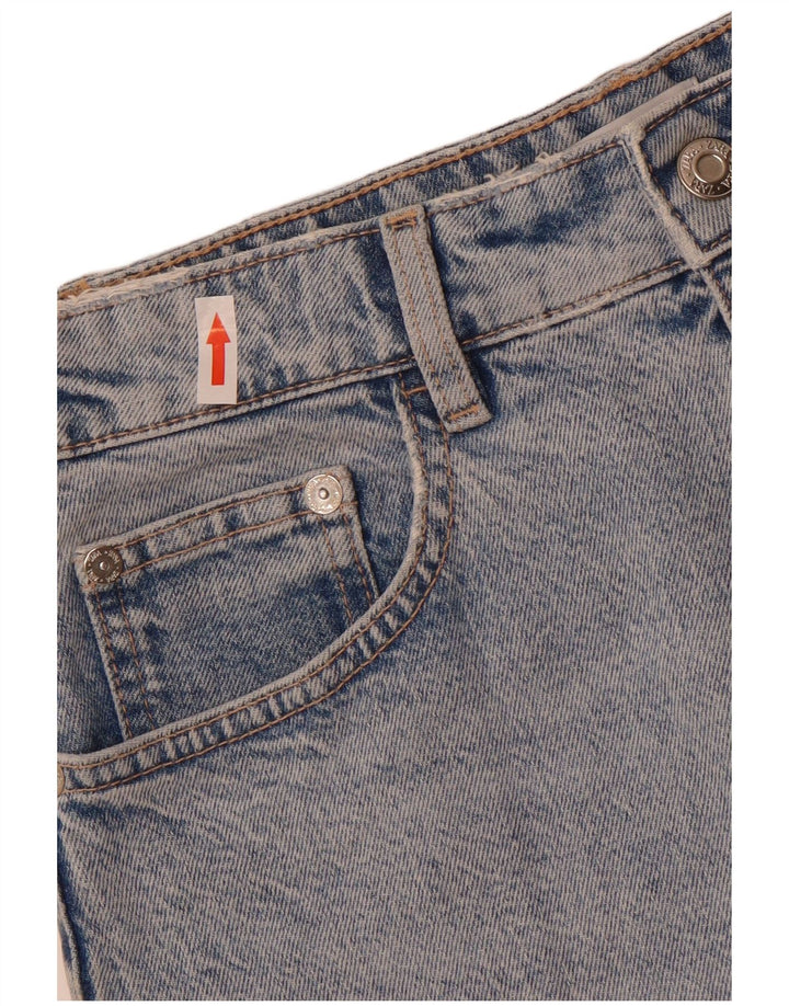 Zara Falda Vaquera Mediana W28 Azul Algodón