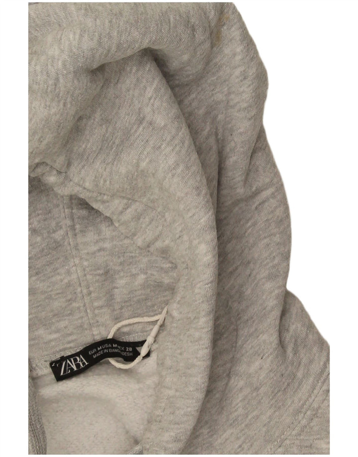 Zara Jersey con capucha extragrande para mujer Reino Unido 44 Gris medio moteado