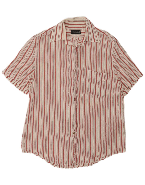 Camisa Cacharel Hombre Manga Corta Grande Rayas Blancas