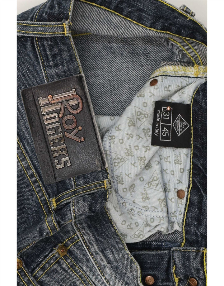 Roy Rogers Vaqueros rectos para hombre W31 L29 Algodón azul marino