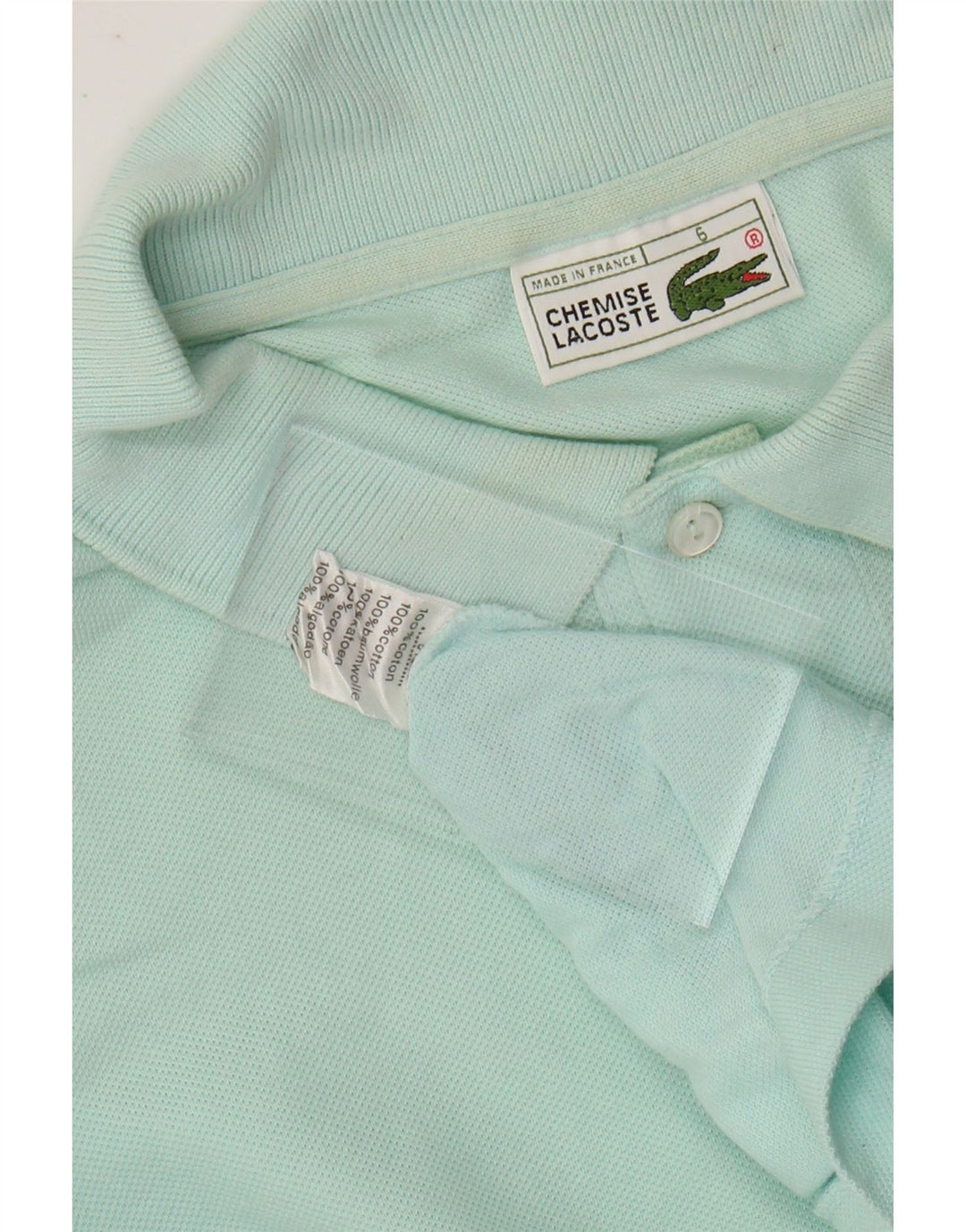 LACOSTE Polo para hombre talla 6 XL Algodón turquesa