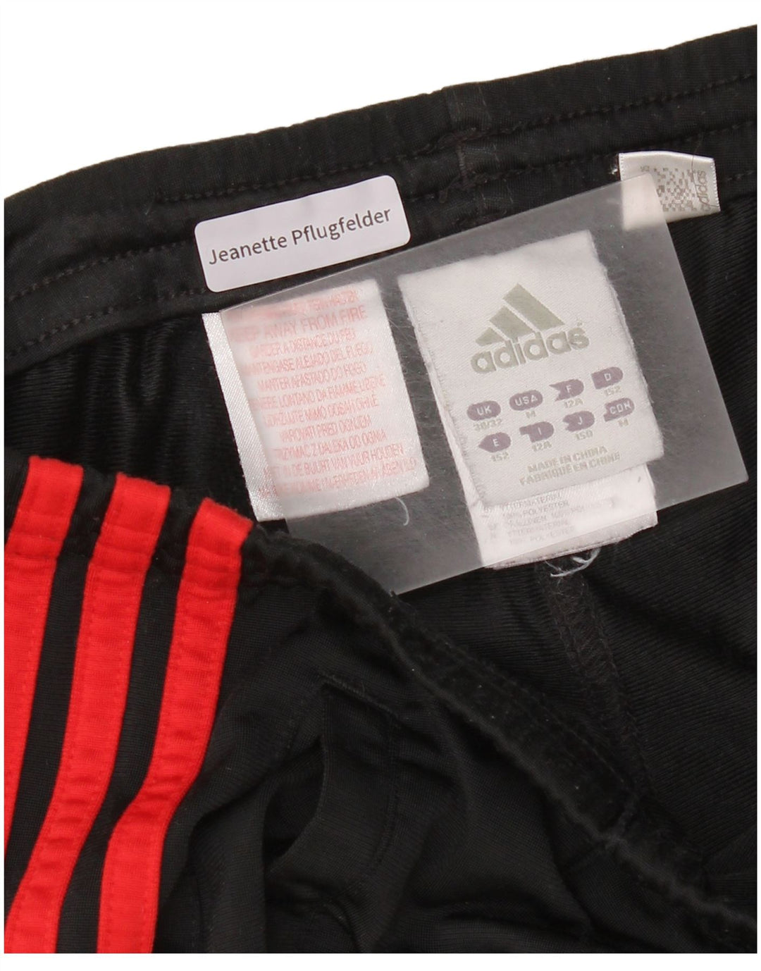 Adidas Pantalón Chándal Niño 11-12 Años Negro Poliéster