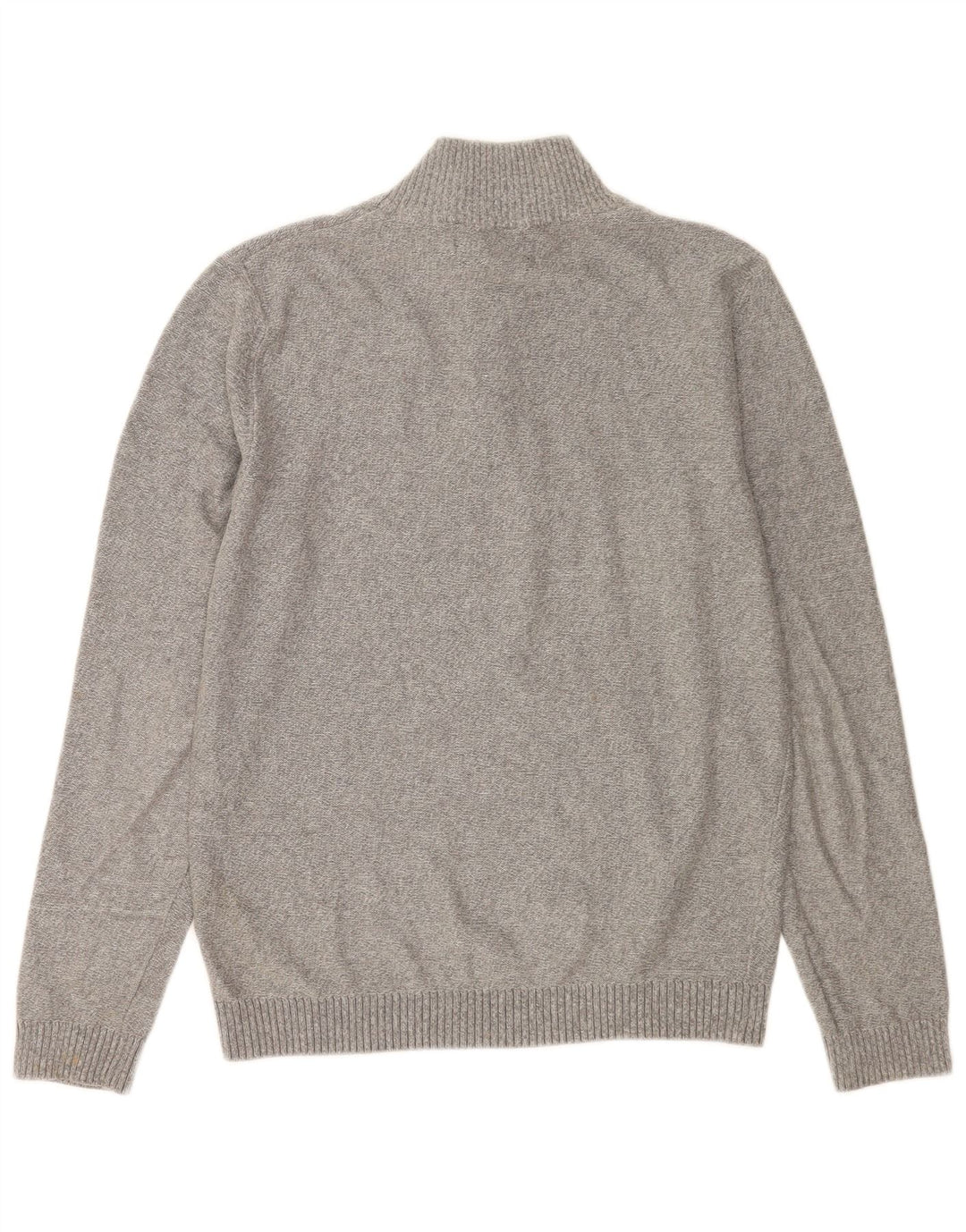 Jack & Jones Hombre Zip Neck Jumper Sweater Small Gris Algodón