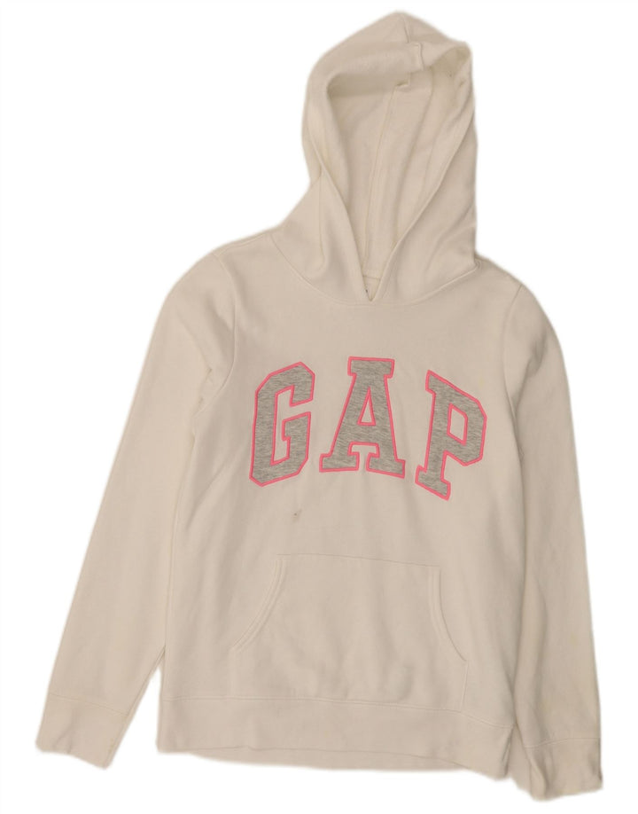 GAP Sudadera con capucha gráfica para niñas 14-15 años 2XL Algodón blanco