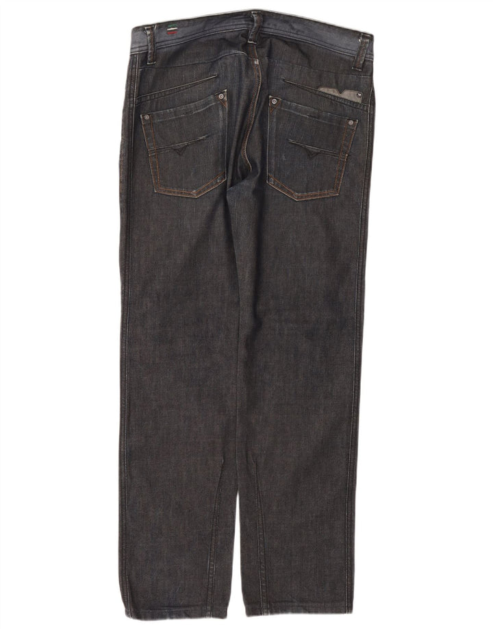 Diesel Hombre Darron Vaqueros Rectos W33 L30 Algodón Gris