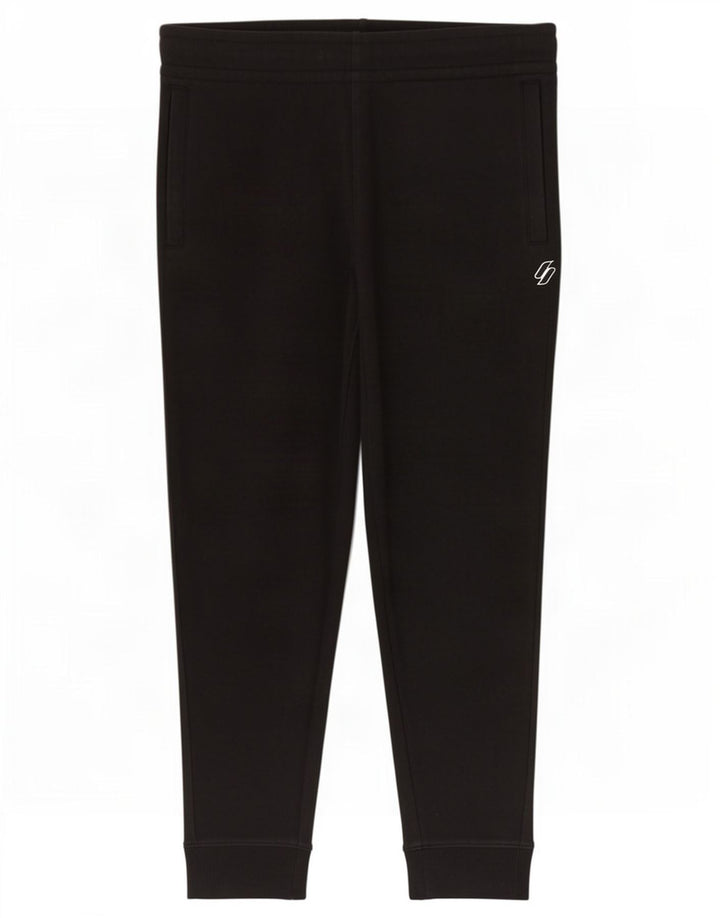 Superdry Hombre Pantalones De Chándal Joggers Medium Negro Algodón