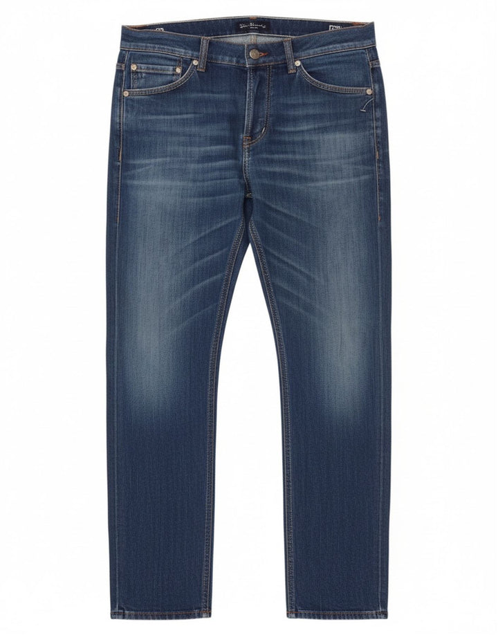 Dondup Vaqueros Slim Hombre W35 L30 Poliéster Azul