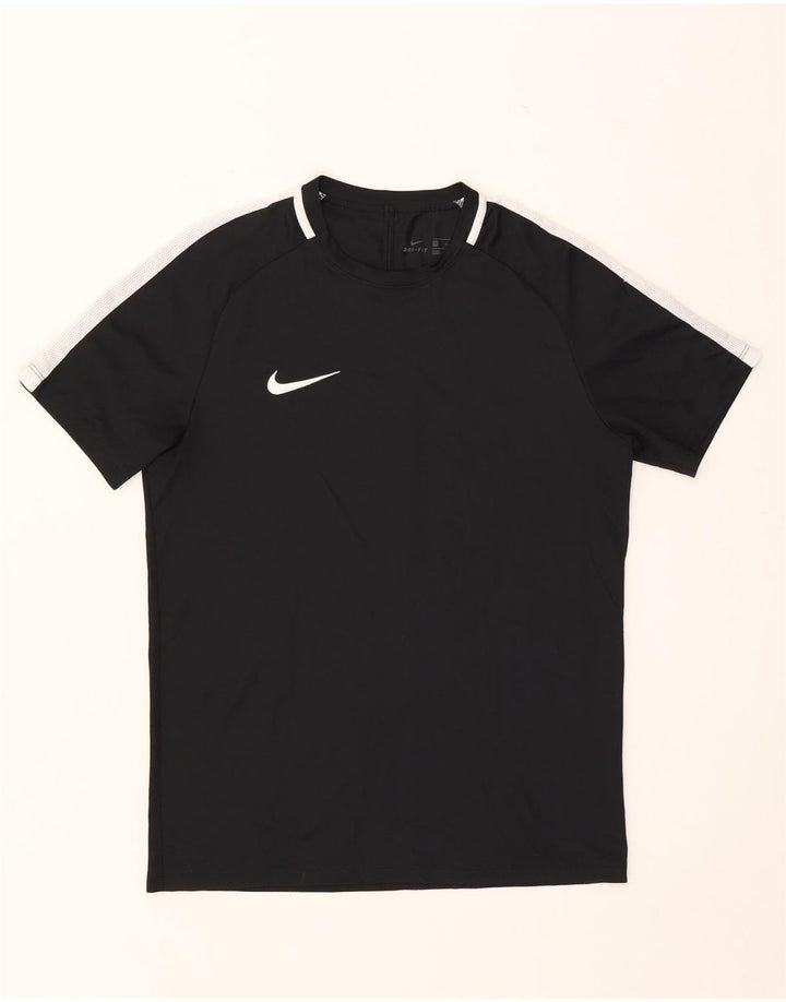 Camiseta Nike Dri Fit para hombre Top medio negro color block Poliéster