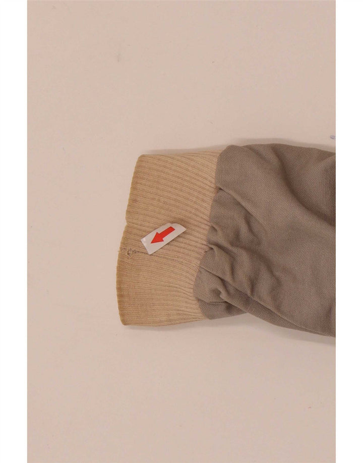 Vintage hombres bomber chaqueta Reino Unido 40 grande gris colorblock