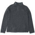 Weird Fish Sudadera con cuello y cremallera para mujer, talla 40, poliéster gris medio