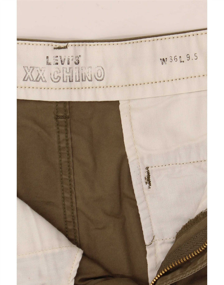 Levi's Pantalones cortos chinos para hombre W36 Large Khaki Cotton
