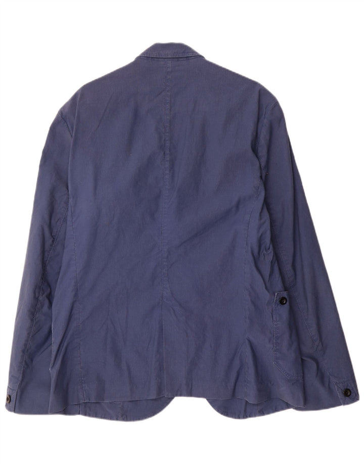 Hugo Boss Chaqueta tipo blazer de 3 botones para hombre EU 52 XL Algodón azul