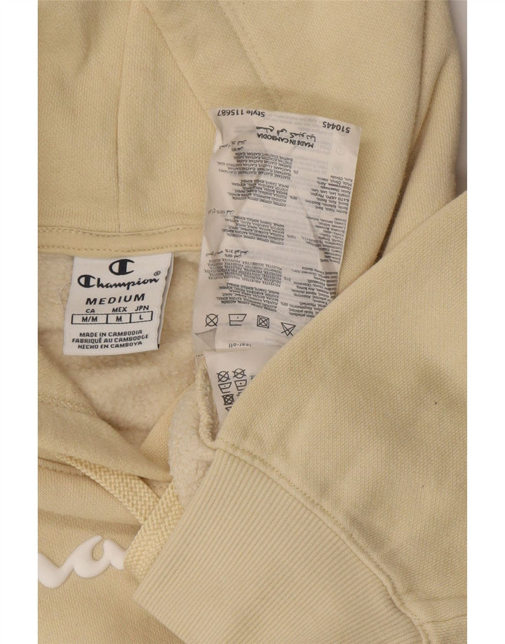 CHAMPION Jersey con capucha gráfico para mujer Reino Unido 14 Algodón beige medio