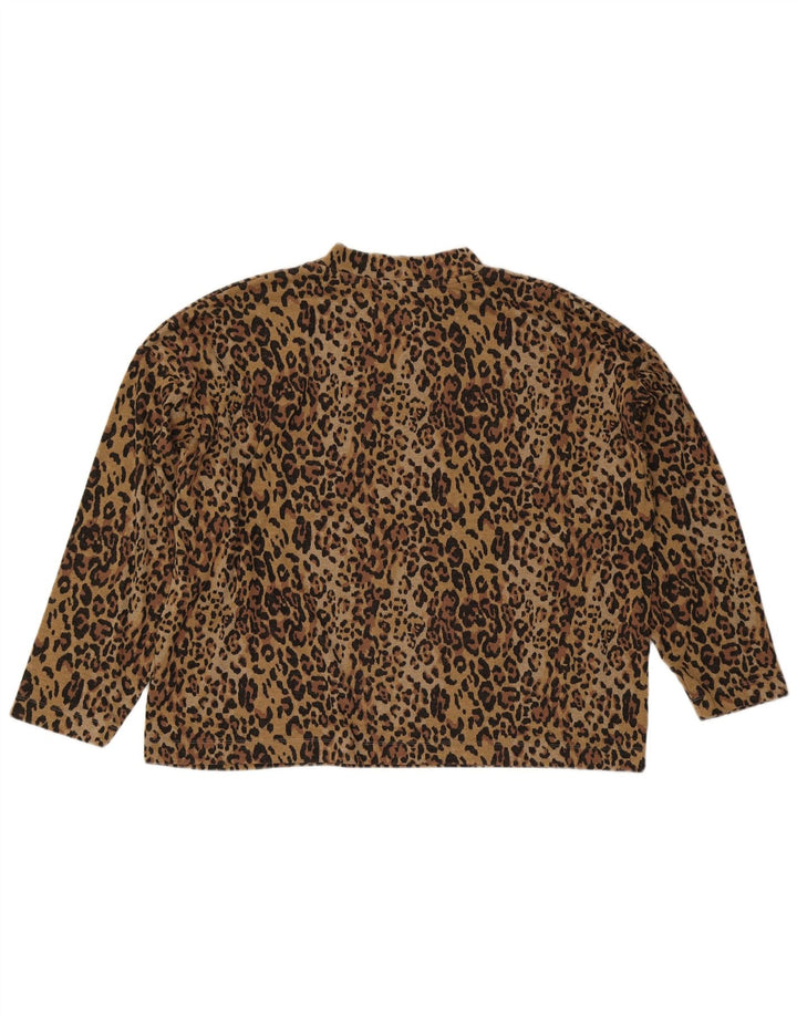 Marks & Spencer Suéter con Cuello Alto para Mujer UK 22 3XL Marrón