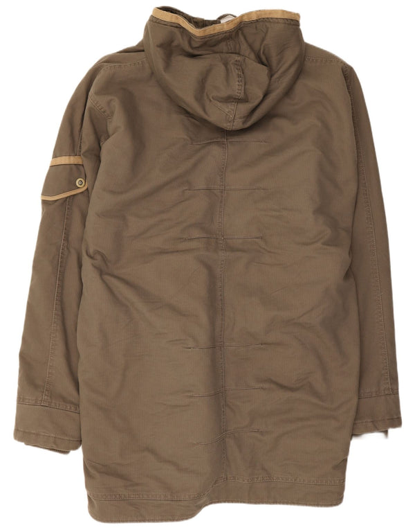 Helly Hansen Parka con capucha para hombre UK 42 XL Algodón marrón
