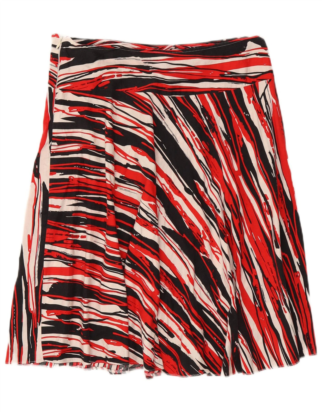 Vintage mujer A-Line falda W32 grande multicolor rayas